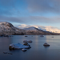 Buy canvas prints of Lochan na h-achlaise Winter Panoramic by Tommy Dickson