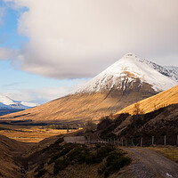 Buy canvas prints of Snowcapped Beinn Dorain by Tommy Dickson