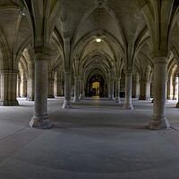 Buy canvas prints of Glasgow University Cloisters. by Tommy Dickson