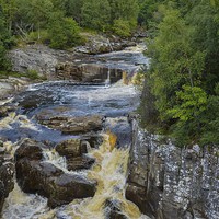 Buy canvas prints of Summer Black falls by caroline henderson