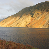 Buy canvas prints of Sunny afternoon at Wasdale lake by Poppy Allen