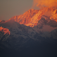 Buy canvas prints of  Mt Kangchenjunga (The Himalayan Range) by Satya Adt