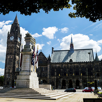 Buy canvas prints of Rochdale Memorial and Town Hall by Darren Eves