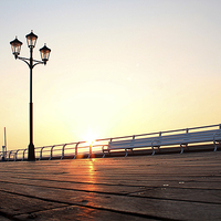 Buy canvas prints of Pier Sunrise by Andy Readman
