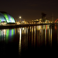 Buy canvas prints of Glasgow by the river Clyde by Lara Vischi