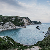 Buy canvas prints of Man of War Bay Steps by Rhys Parker