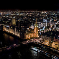 Buy canvas prints of Londons lights by Rhys Parker