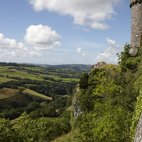 Buy canvas prints of View from Carreg Cennen Castle by Paul Nicholas