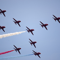 Buy canvas prints of Red Arrow full formation by Paul Nicholas