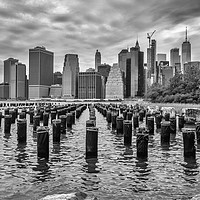 Buy canvas prints of Manhattan from Brooklyn Bridge Park by Paul Nicholas