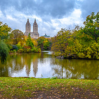 Buy canvas prints of The Lake at Central Park by Paul Nicholas