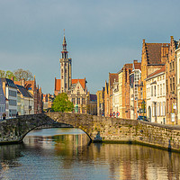 Buy canvas prints of Spring morning in Bruges by Paul Nicholas