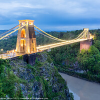 Buy canvas prints of Clifton Suspension Bridge, Bristol in the evening by Daugirdas Racys