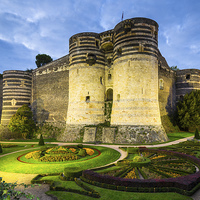 Buy canvas prints of Chateau d'Angers (Angers castle), France by Daugirdas Racys