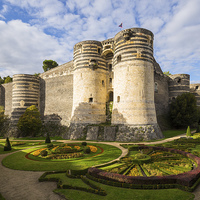 Buy canvas prints of Chateau d'Angers (Angers castle), France by Daugirdas Racys