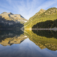 Buy canvas prints of Lac d'Oredon in the morning by Daugirdas Racys