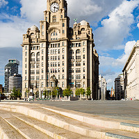 Buy canvas prints of The Royal Liver Building, Liverpool by Daugirdas Racys