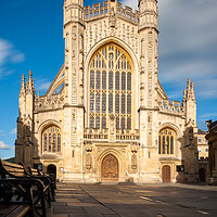 Buy canvas prints of Bath Abbey in daylight (long exposure) by Daugirdas Racys