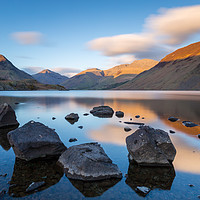 Buy canvas prints of Last light at Wastwater, Lake District, England by Daugirdas Racys