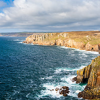 Buy canvas prints of Land's End Cliffs, Cornwall by Daugirdas Racys