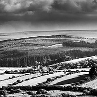 Buy canvas prints of Dartmoor Rolling Hills by Daugirdas Racys