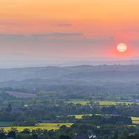 Buy canvas prints of Herefordshire sunset by Daugirdas Racys