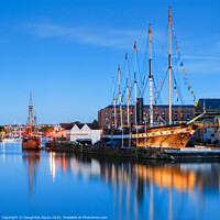 Buy canvas prints of SS Great Britain in Bristol Harbour at night (square) by Daugirdas Racys