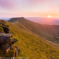 Buy canvas prints of Sunset from Pen-Y-Fan, Brecon Beacons, Wales by Daugirdas Racys