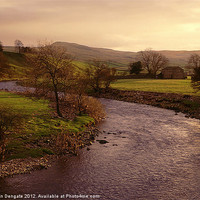 Buy canvas prints of Wensleydale Sunset. by Robin Dengate