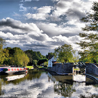Buy canvas prints of Kingswood Junction, Stratford-upon-Avon Canal by Robin Dengate
