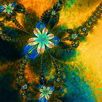 Buy canvas prints of Chained Baubles by Amanda Moore