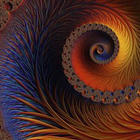 Buy canvas prints of  Glowing Spiral by Amanda Moore