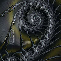 Buy canvas prints of  Spiral in Pewter by Amanda Moore