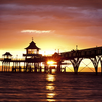Buy canvas prints of Clevedon Pier by Mike French