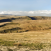 Buy canvas prints of Panoramic of the Brecon Beacons by Mike French