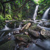 Buy canvas prints of Venford Brook Falls by Mike French