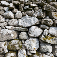 Buy canvas prints of Limestone dry wall by Mike Higginson