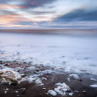 Buy canvas prints of Sunset froth  by Mike Higginson