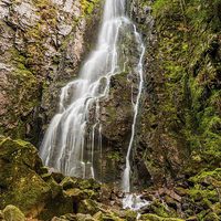 Buy canvas prints of Burgbach Waterfall, Black Forest, Germany 3 by Mark Bangert