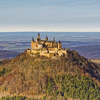 Buy canvas prints of Burg Hohenzollern Castle, South Germany by Mark Bangert