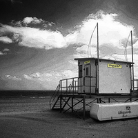 Buy canvas prints of The Lifeguard Station by John B Walker LRPS
