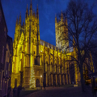 Buy canvas prints of Canterbury Cathedral by John B Walker LRPS