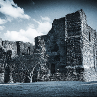 Buy canvas prints of The Ruined Castle by John B Walker LRPS