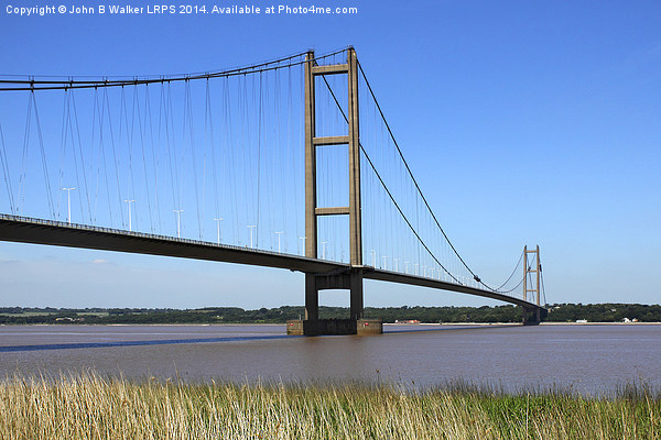 The Humber Suspension Bridge Picture Board by John B Walker LRPS