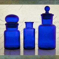 Buy canvas prints of Blue Glass by John B Walker LRPS
