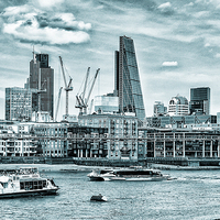 Buy canvas prints of  River Thames and the London Skyline  England by John B Walker LRPS