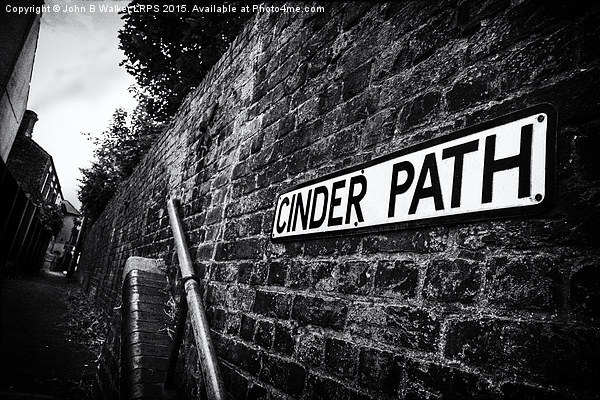  The Cinder Path Picture Board by John B Walker LRPS