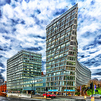 Buy canvas prints of One Park West, 39 Strand St, Liverpool by John B Walker LRPS
