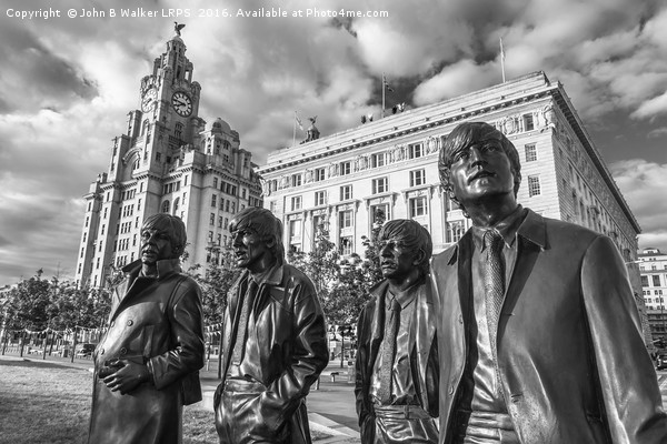 The Beatles Statue Pier Head Liverpool UK  Picture Board by John B Walker LRPS