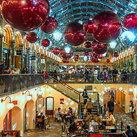 Buy canvas prints of Christmas at Covent Garden by John B Walker LRPS